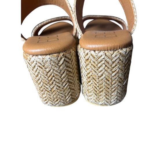 Beach Woven Two Strap Wedges Sz 9 - Picture 3 of 4